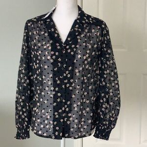 Topshop sheer blouse 4